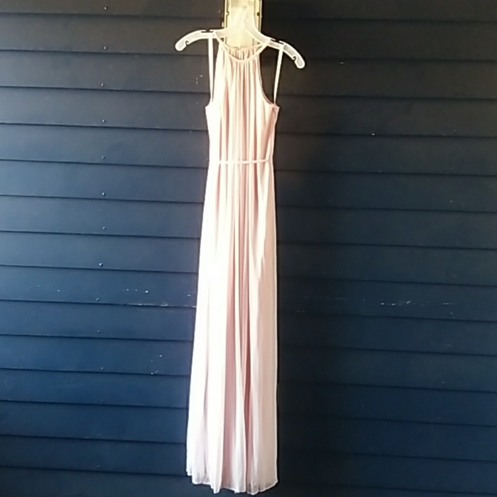 Petal pink size 4 Grecian style gown